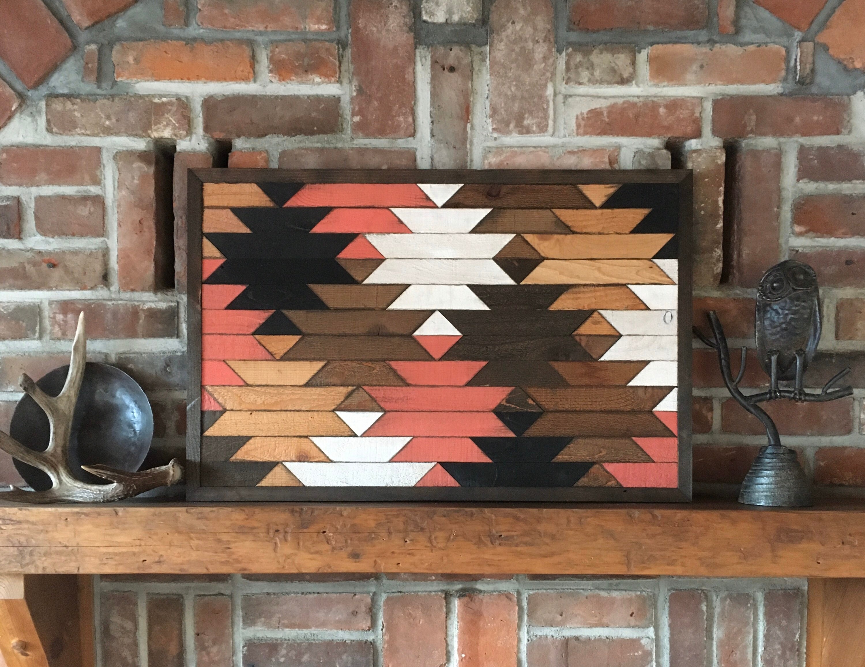 SOUTHWEST TAPESTRY Reclaimed wood wall art Southwest wood Etsy