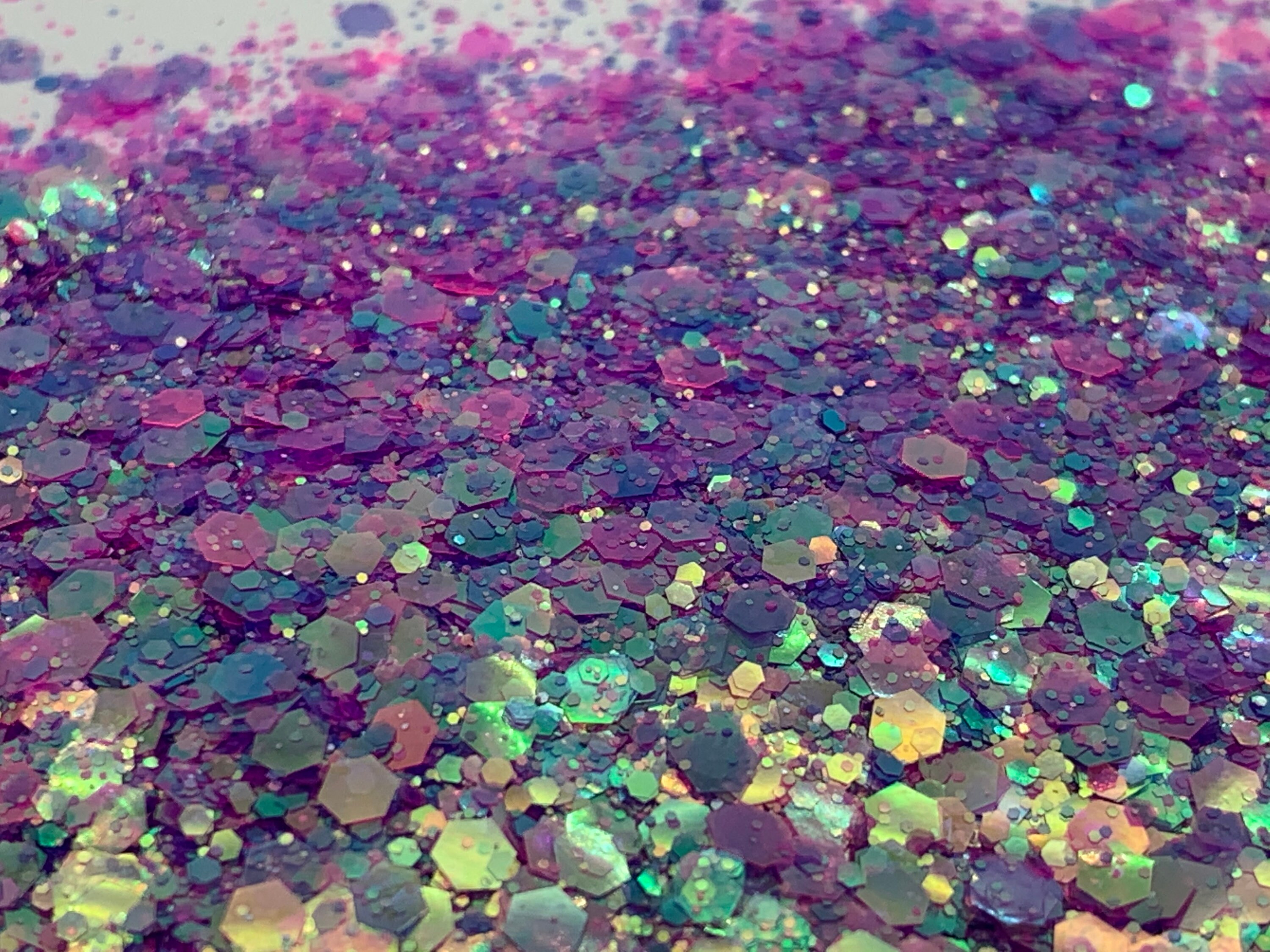 Unicorn Tears - Chunky Blue and Pink color change iridescent mix Solv…