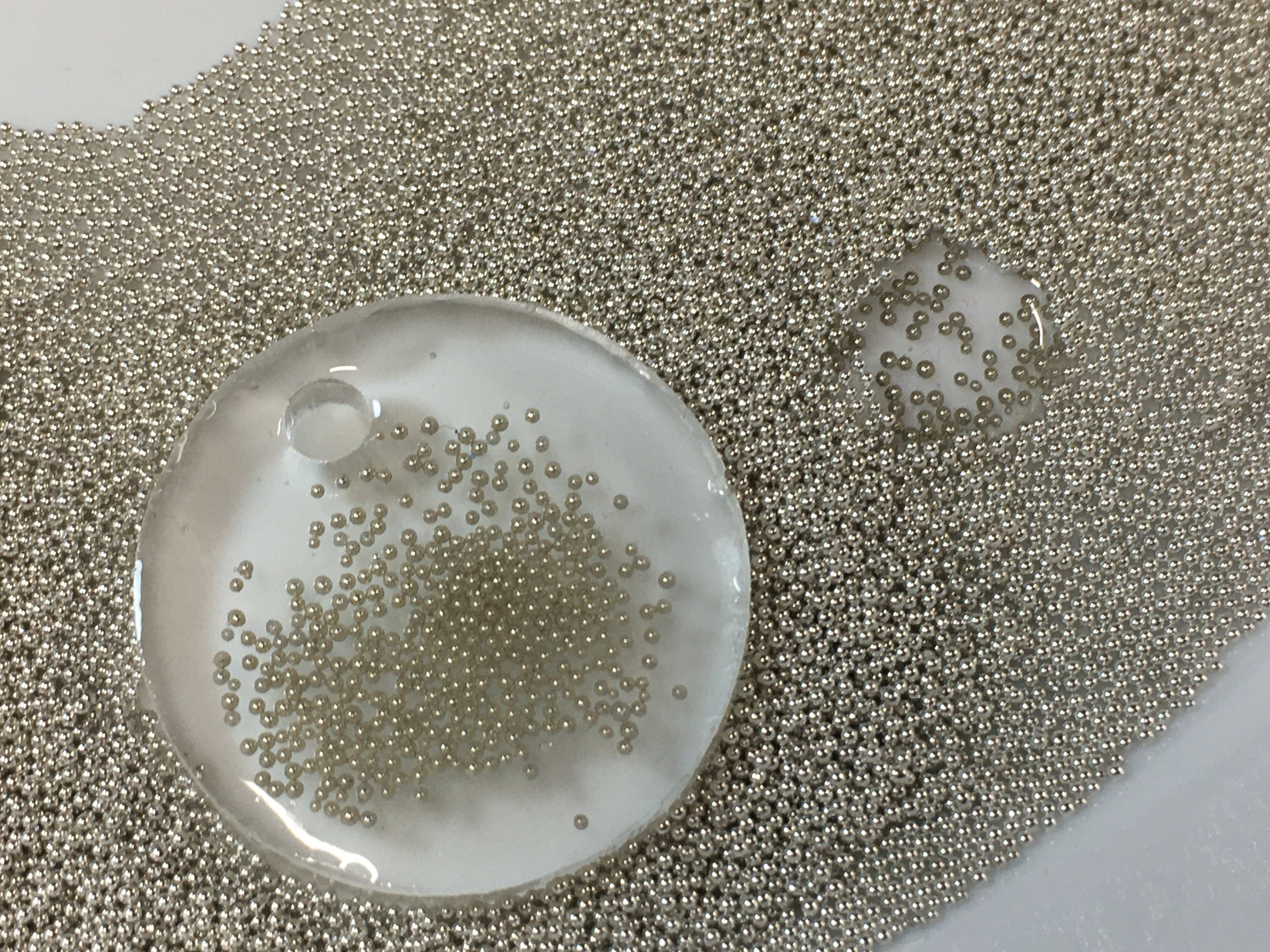 Silver Microbeads Silver metallic glass microbeads caviar Etsy