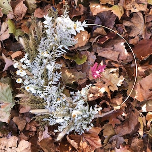 Fall Dried Grass Wreath, Year Round Neutral Boho dried flower wreath, Dried Foliage Wreath, Natural wreath, Cottage Core Decor image 4