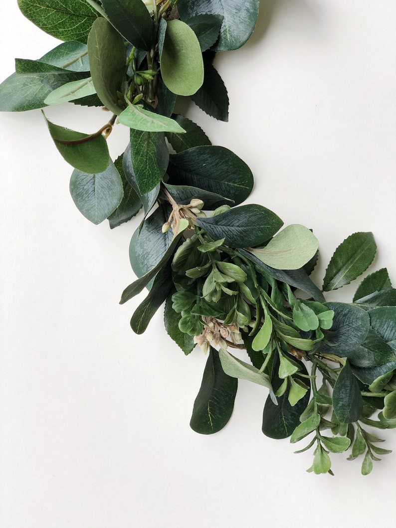 Greenery Hoop Wreath Eucalyptus Wreath Minimalist Wreath Etsy