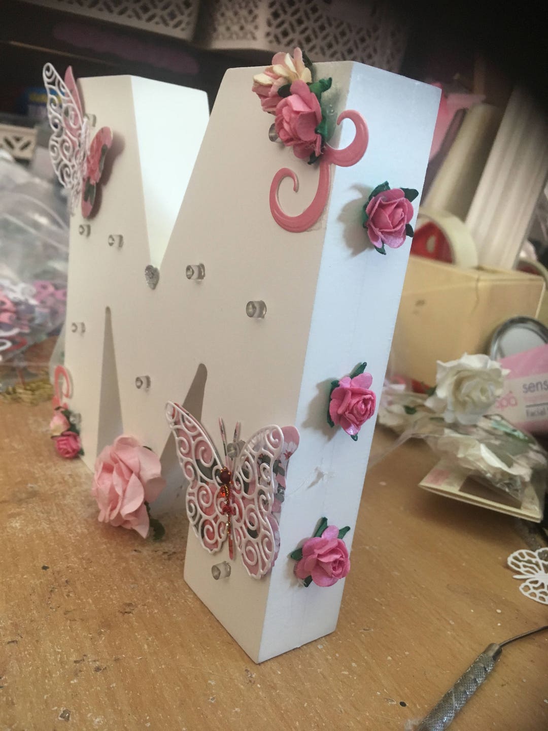 Butterfly Light up Letter Room Light - Etsy