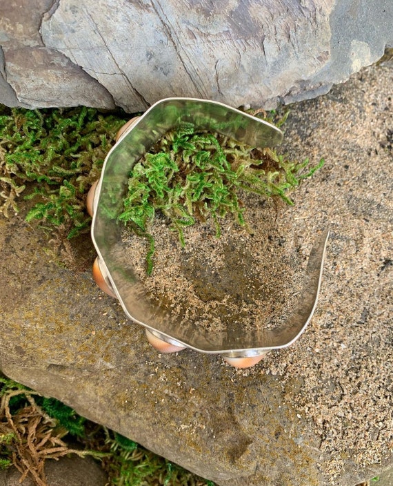Vintage Operculum Shell Bangle - image 4