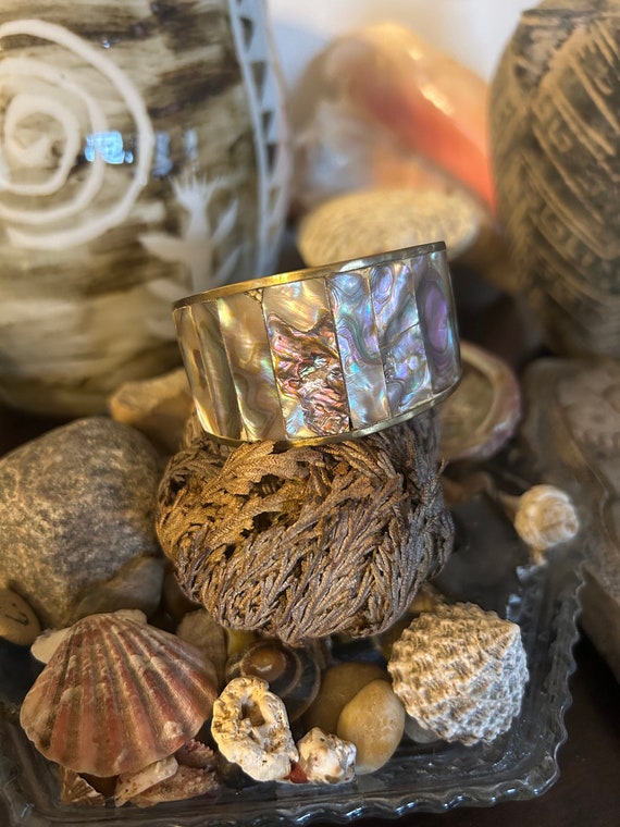 Vintage Abalone Cuff