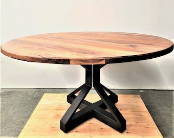 H28  x W32  ROUND Pedestal Dining Table Legs - Heavy Duty
