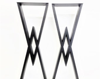 H40  x W14  Diamond Shaped Bar Table Legs - 1 Pair