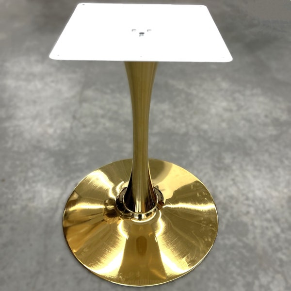 H28  x W24 Brass Color Tulip Shaped Dining Table Leg