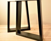 16 quot Trapezium Shaped Bench Legs - 1 Pair, Metal Legs, Hairpin Legs, Furniture Legs, Steel Legs