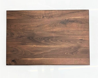Custom Rectangular Black Walnut Wooden Table Top - Ready To Use
