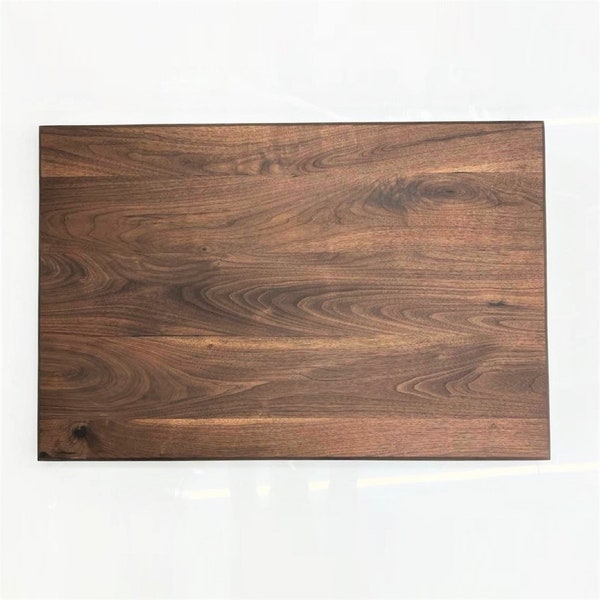 Custom Rectangular Black Walnut Wooden Table Top - Ready To Use