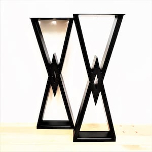 H28  x W12  Diamond Shaped Console Table Legs - 1 Pair