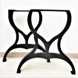 Type-1 Cast Iron Dining Table Legs - Pair