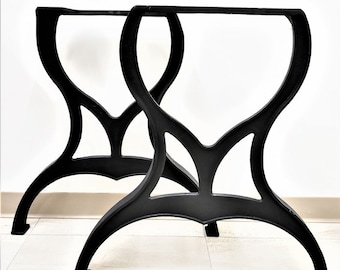 Type-1 Cast Iron Dining Table Legs - Pair