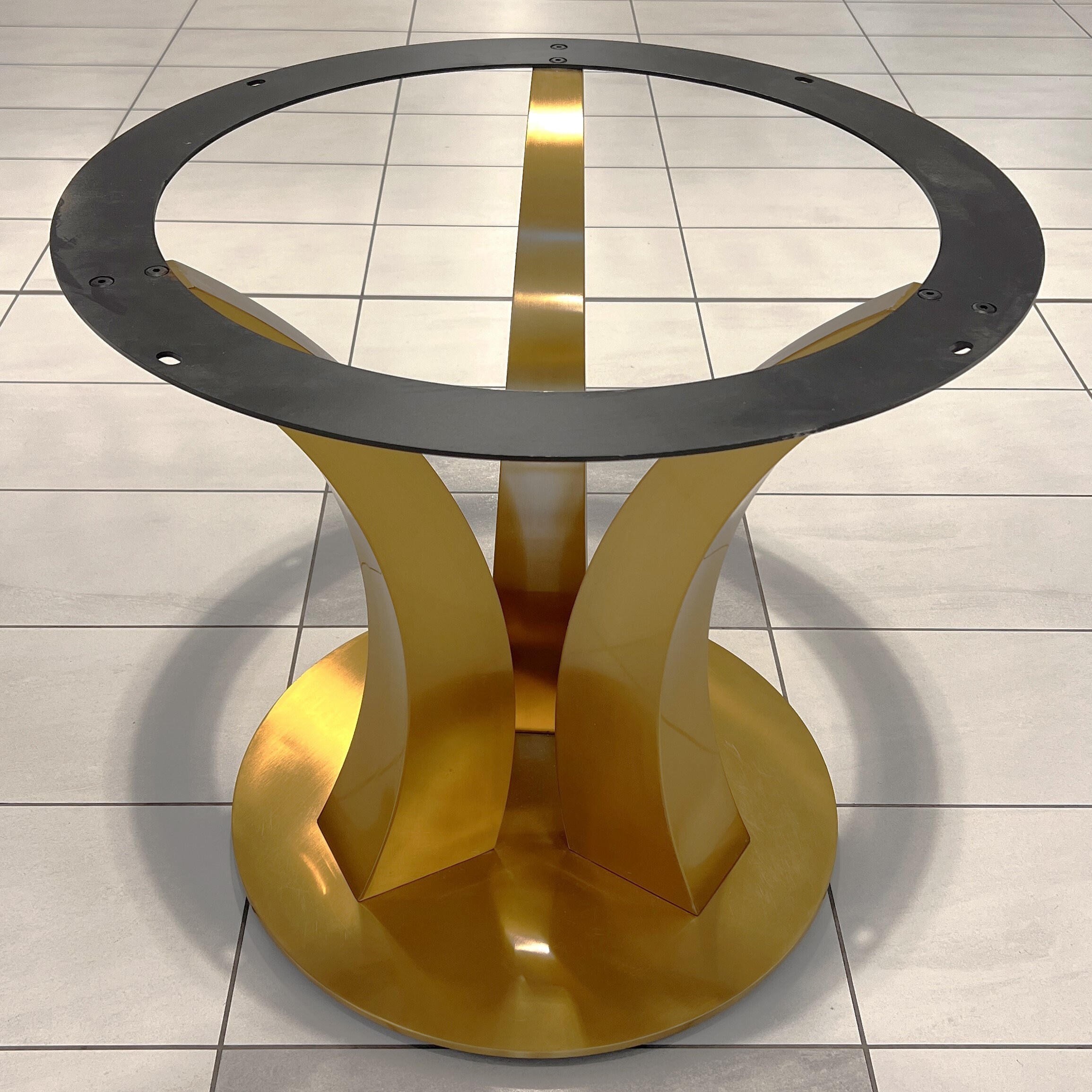 H28 Color H28 X W30 Gold Color Round Dining Table Base - Etsy