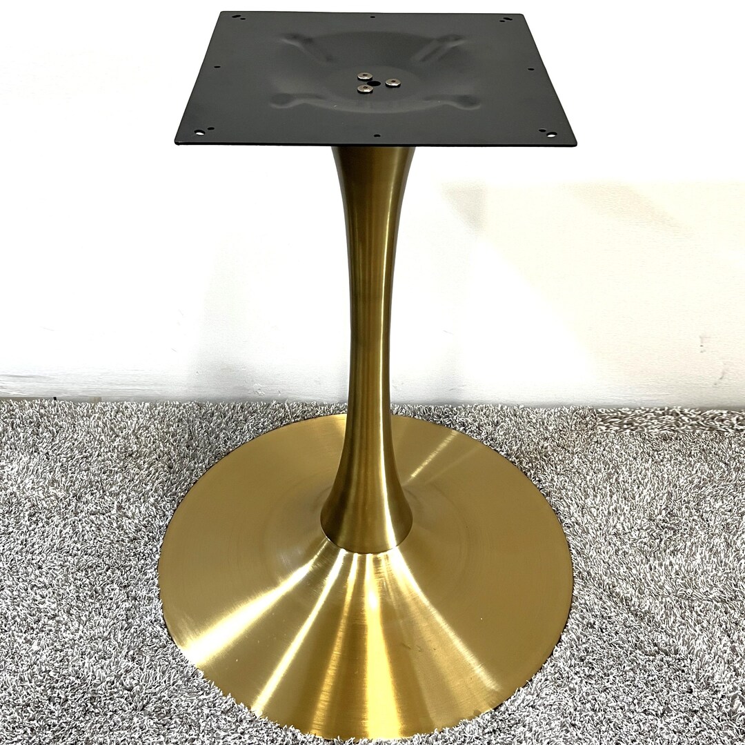 H28 Color H28 X W25 Brass Color Tulip Shaped Dining Table Leg - Etsy UK