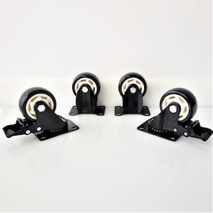 3  PVC Caster Wheels - Set of 4 Pcs