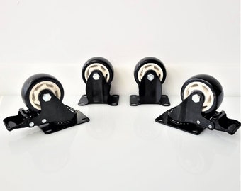 3  PVC Caster Wheels - Set of 4 Pcs
