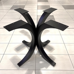 H34  x W34 Curvy Spider Shaped Counter Table Legs