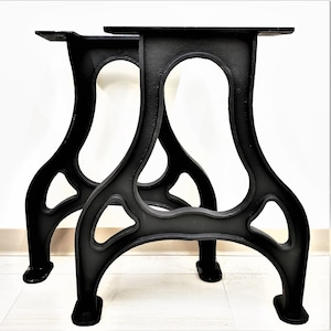 Type-2 HEAVY DUTY Cast Iron Dining Table Legs - Pair