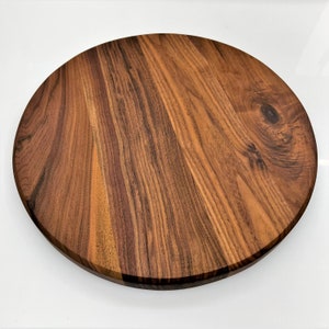 Custom Round Black Walnut Wooden Table Top - Ready To Use