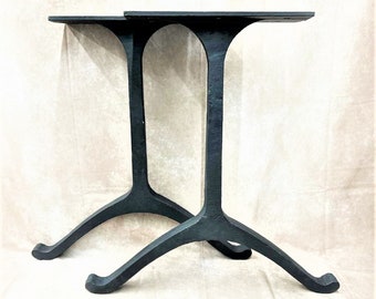 Wishbone Cast Iron Dining Table Legs (H28  x W27)   - Pair