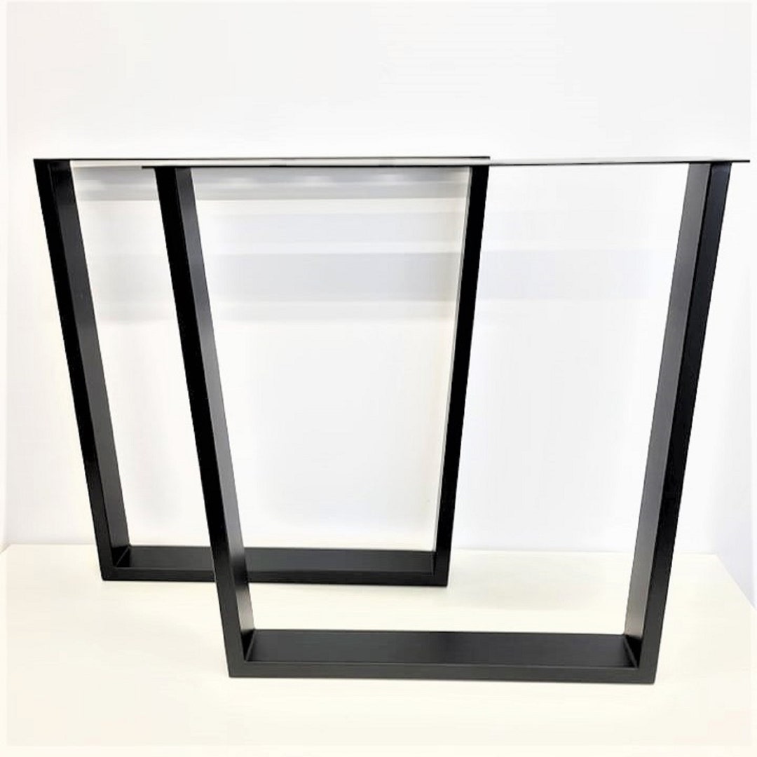 Inverted Trapezoid Shaped Dining Table Legs 1 Pair Etsy