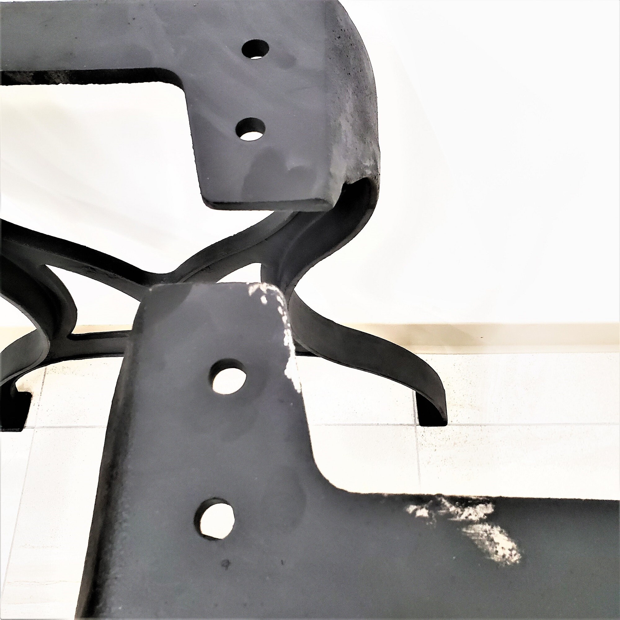 Type1 Cast Iron Dining Table Legs Pair Etsy Canada