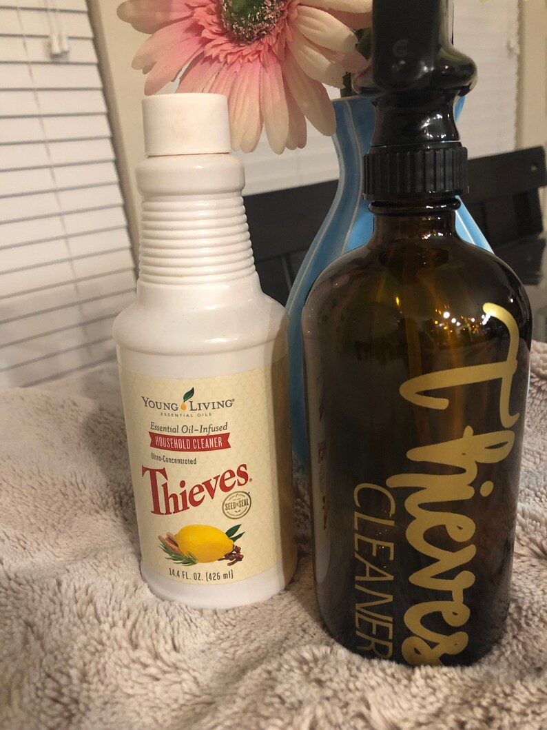 Thieves Cleaner 16 Oz. Glass Spray Bottle Etsy