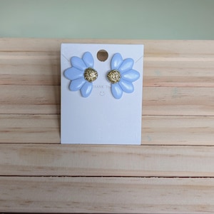flower earrings - sequins - Mother&#39;s Day - gift idea