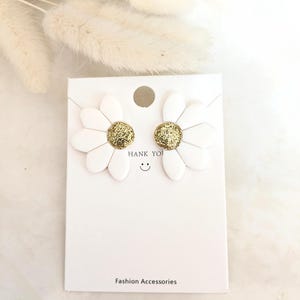 flower earrings - sequins - Mother&#39;s Day - gift idea