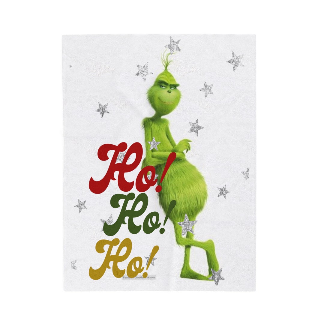 Grinch Blanket Christmas Throw Blanket Grinch Christmas Gift Etsy