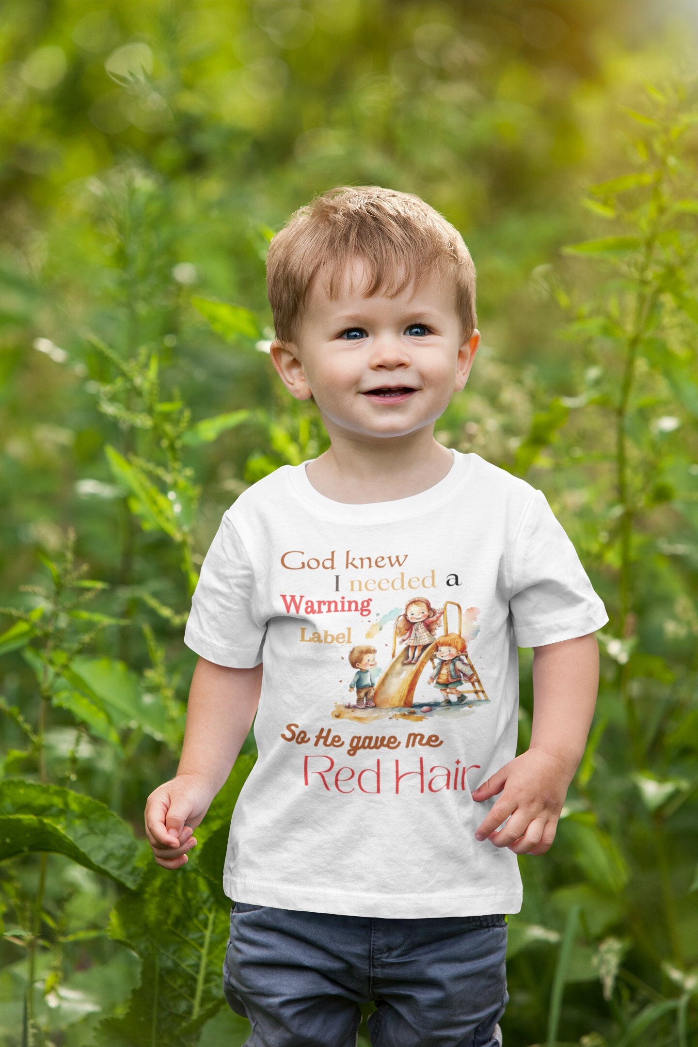 Warning Label for Red Hair Toddler T shirt Redheaded Toddler Etsy