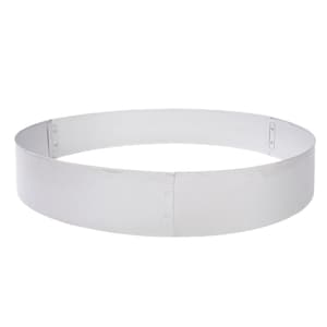 Aluzinc stalen landschapsrand, gazon- en tuingrensverdeler, verweringrand, huistuingrensverdeler, 100x15 cm (5-pack) roestvrij