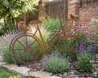 VidaXL Letto Rialzato Da Giardino Ruggine 320x40x45 Cm Acciaio Corten - Foto 9