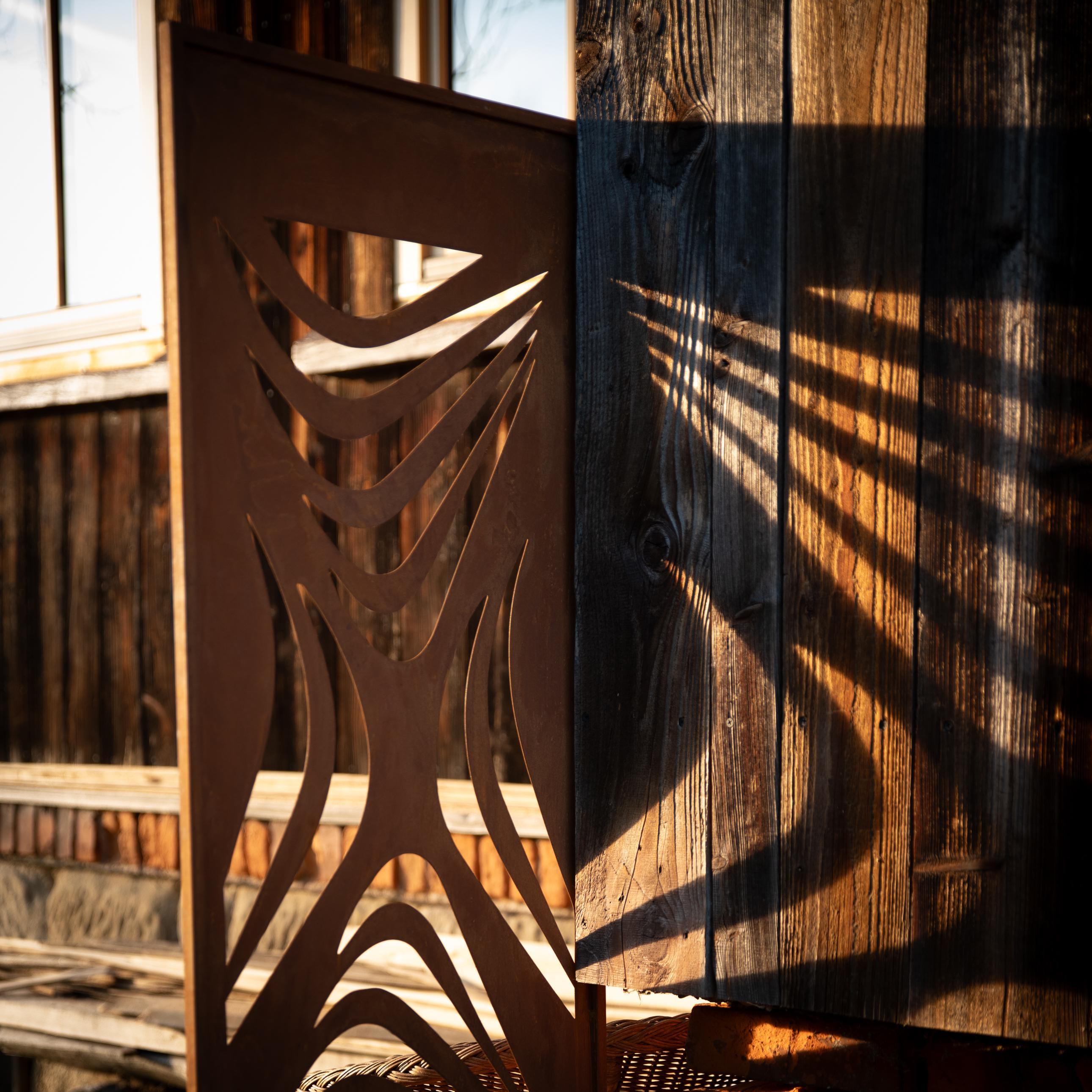 Rusty Metal Garden Screen: Patina Finish, Durable Outdoor Panel - Etsy
