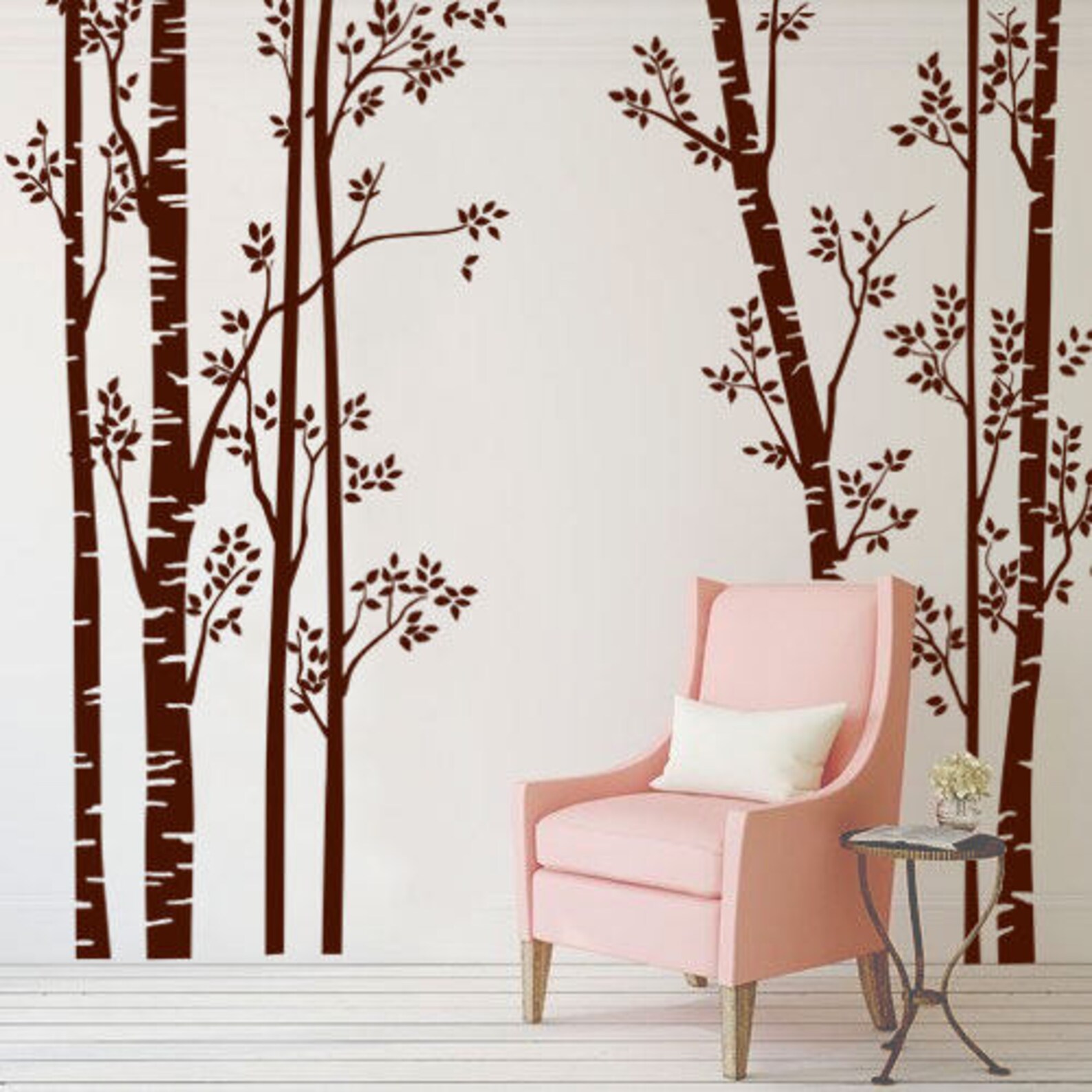 Birch tree wall decal Vinyl Wall decal Wall sticker Customize Etsy