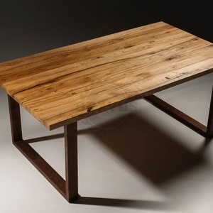 Industrial dining tabletop / Old Wood table / Reclaimed old oak dining table / Massive Rustic table