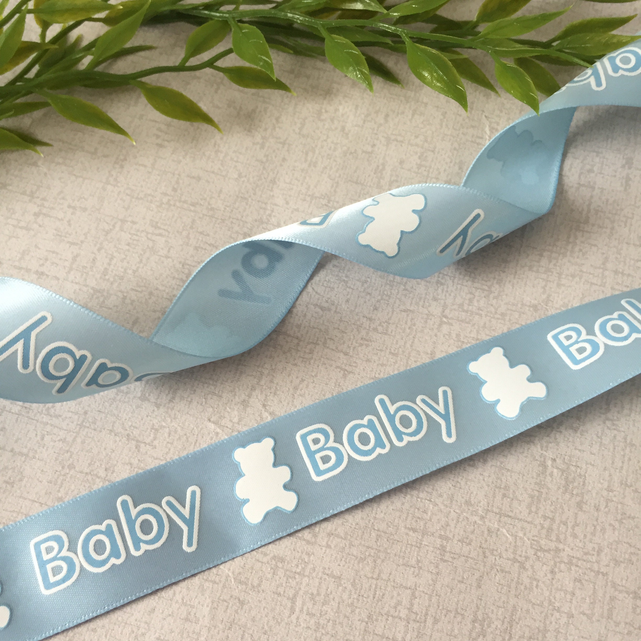 New baby ribbon 3 metre price it's a boy ribbon Etsy