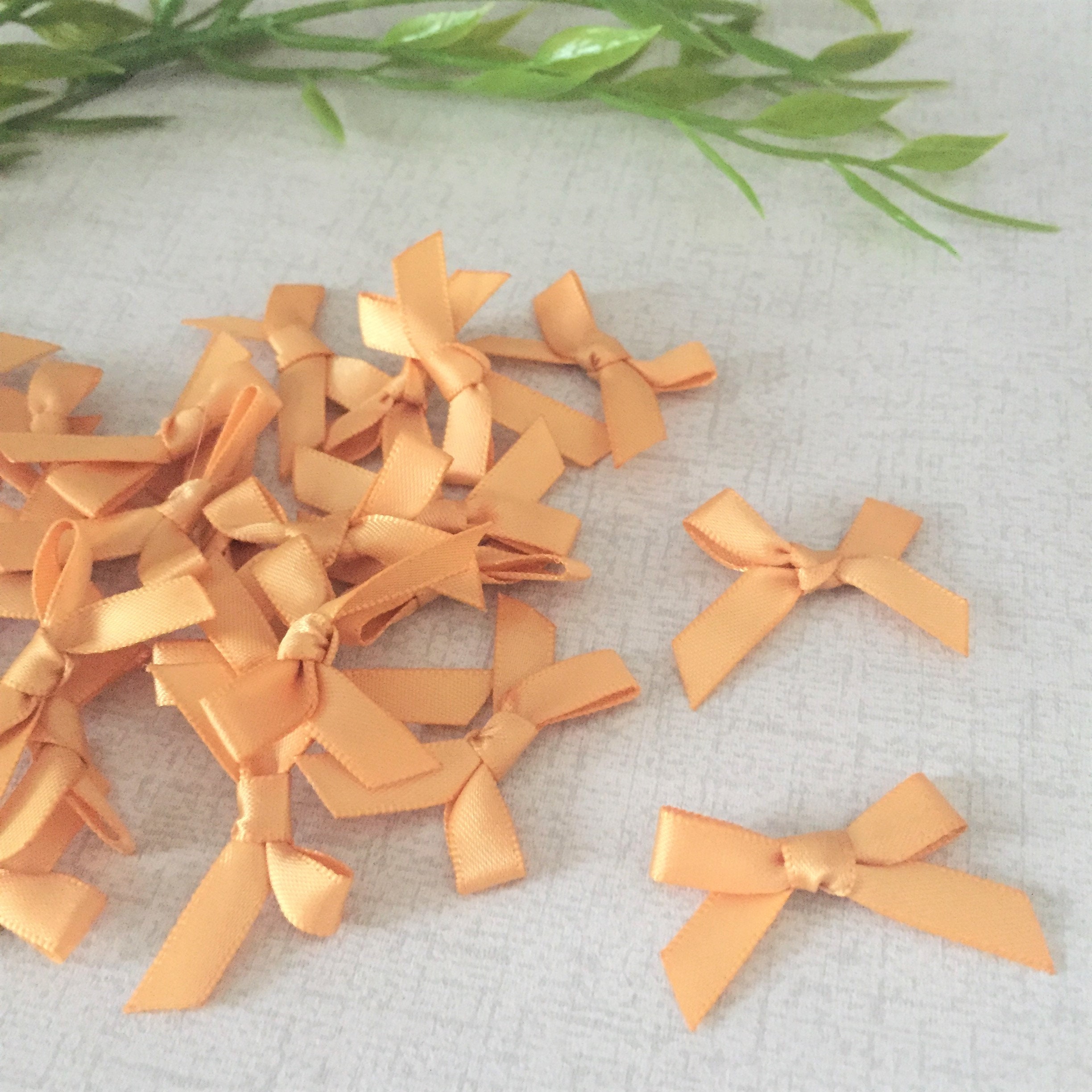 Gold satin bows x 25 pack of gold ribbon bows BOW07GD Etsy