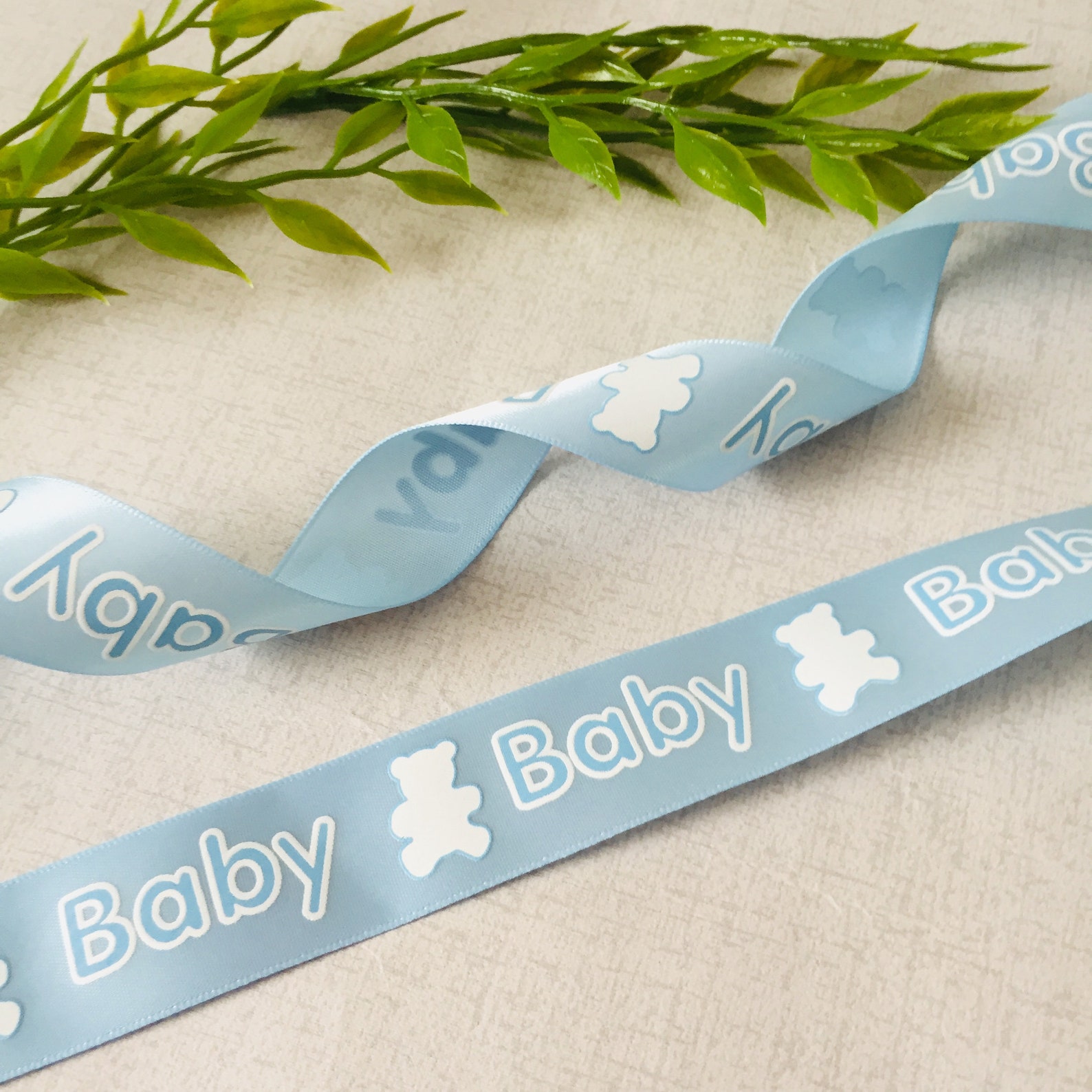 New baby ribbon 3 metre price it's a boy ribbon Etsy