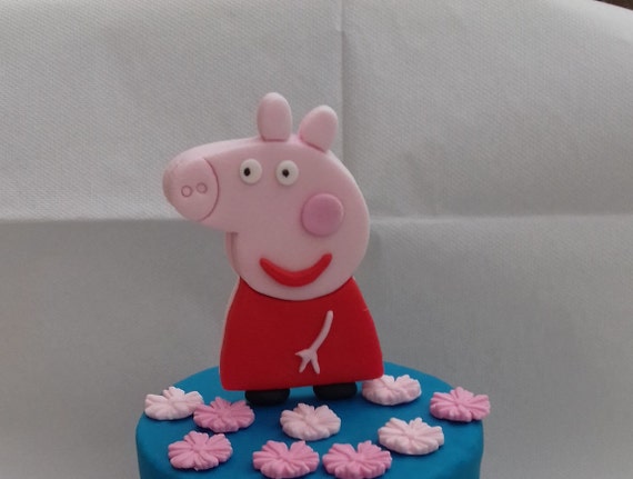 Handmade Peppa Pig 5inch Set Edible Personalased Cake Toppers Etsy
