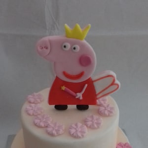 Handmade Peppa Pig Fairy Princess 5inch Set Edible Etsy Uk