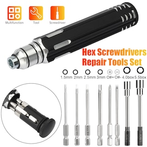 8IN1 RC Repair Tool Kit Hex Hexagon Screwdrivers Set for  Drone Helicopter Car