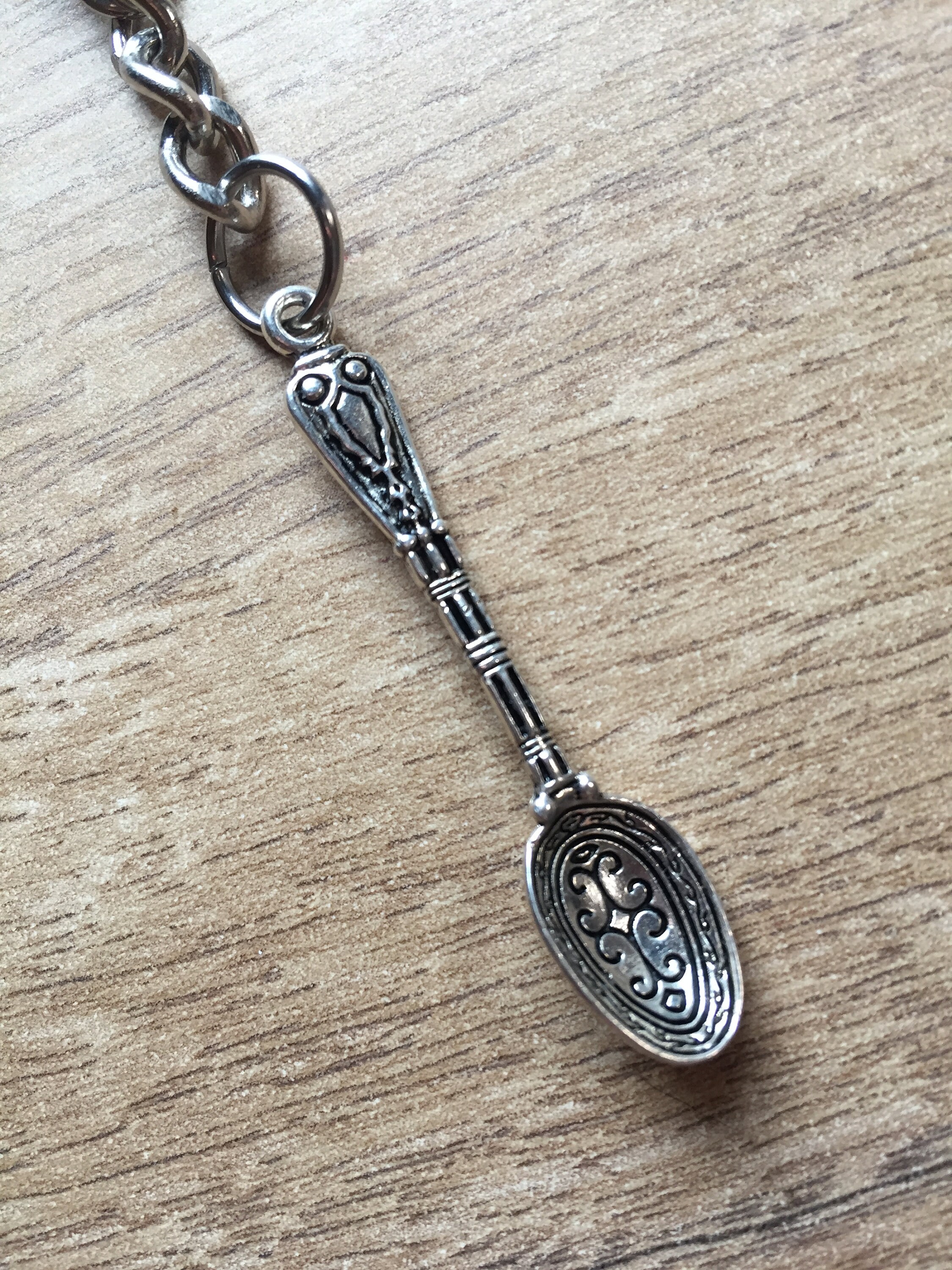 Antique Silver Colour Miniature Spoon Key Ring Spoon Etsy