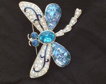 Rare Retired Daniel Swarovski Paradis Akima Topaz Crystal Fly