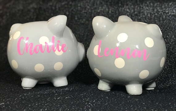 personalized kids piggy bank