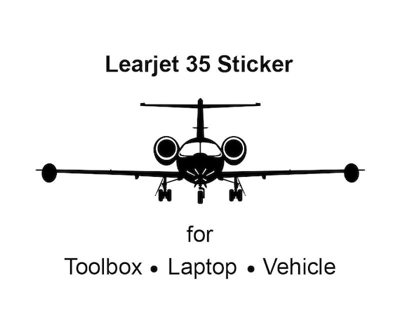 Toolbox Sticker Learjet 35 Lear Jet 35 Toolbox Sticker | Etsy