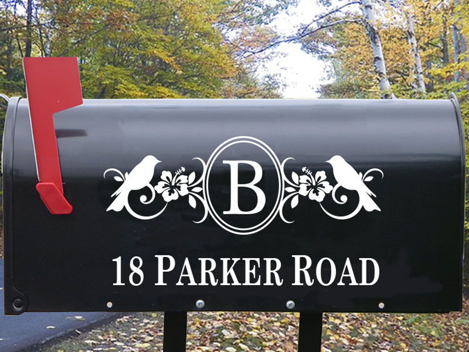 Mailbox Decal Mailbox Decals Monogram Mailbox Decal Mailbox - Etsy