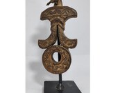 Antique Ethnic Art Used Wooden Ghurra Butter Key Neti Churner from Nepal , Ethnic Tribal Primitive collective Art GS5 , FREE SHIPPING