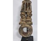 Antique Ethnic Art Used Wooden Ghurra Butter Key Neti Churner from Nepal , Ethnic Tribal Primitive collective Art GS2 , FREE SHIPPING